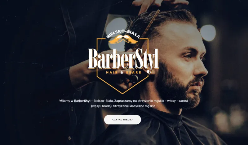 Projekt logo do strony barber