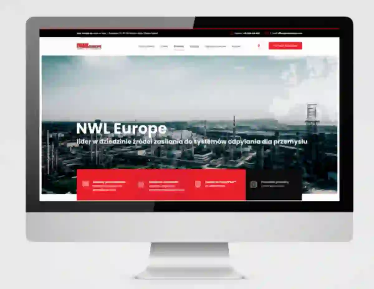 projektowanie strony internetowej dla firmy nwl europe
